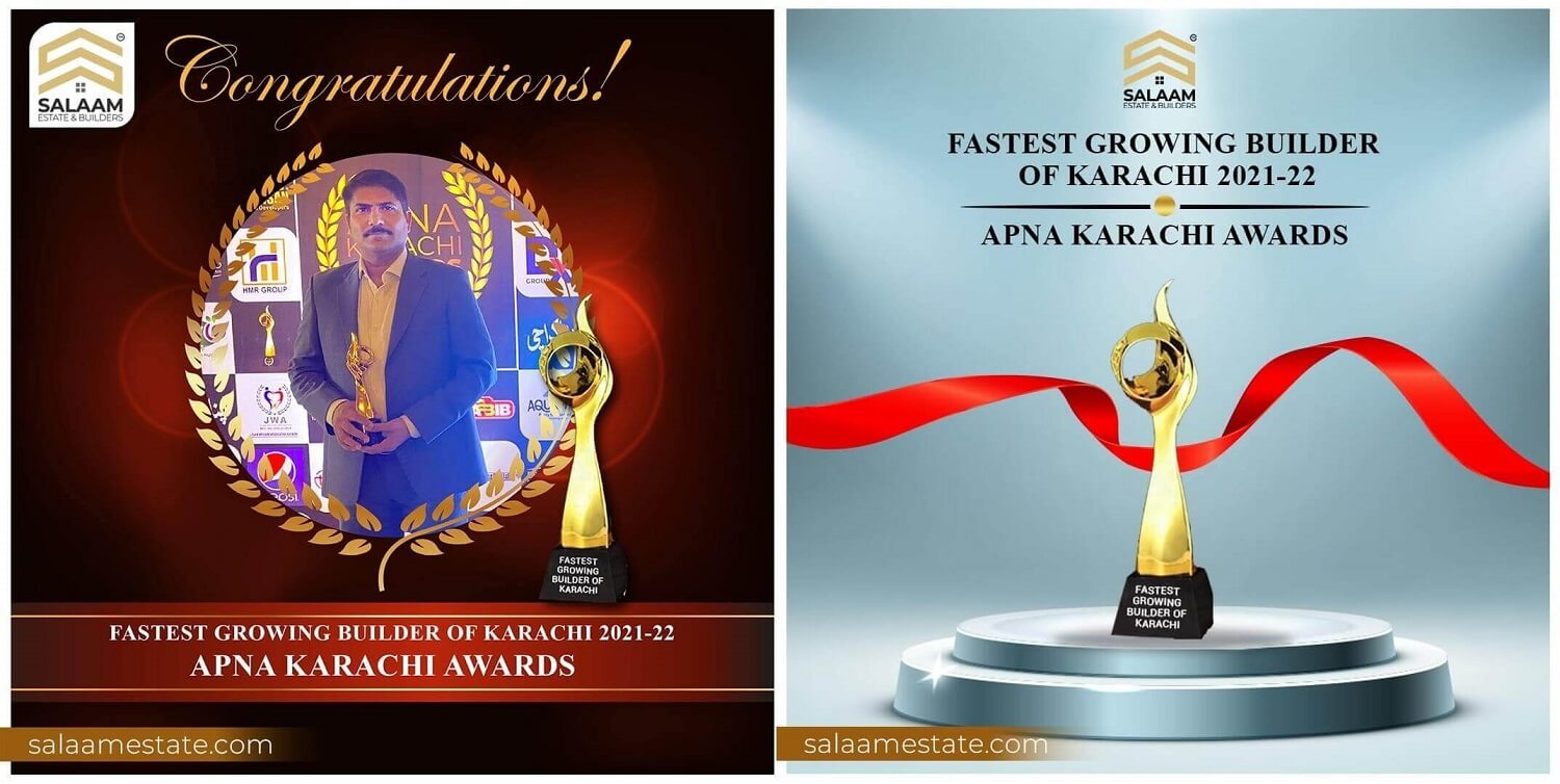 CEO of Salaam Estate & Builders is nominated as the Fastest Growing Builder in Bahria Town (1)