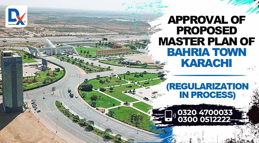 Public Notice- Approval of the proposed master plan measuring 16896 acres of Bahria Town