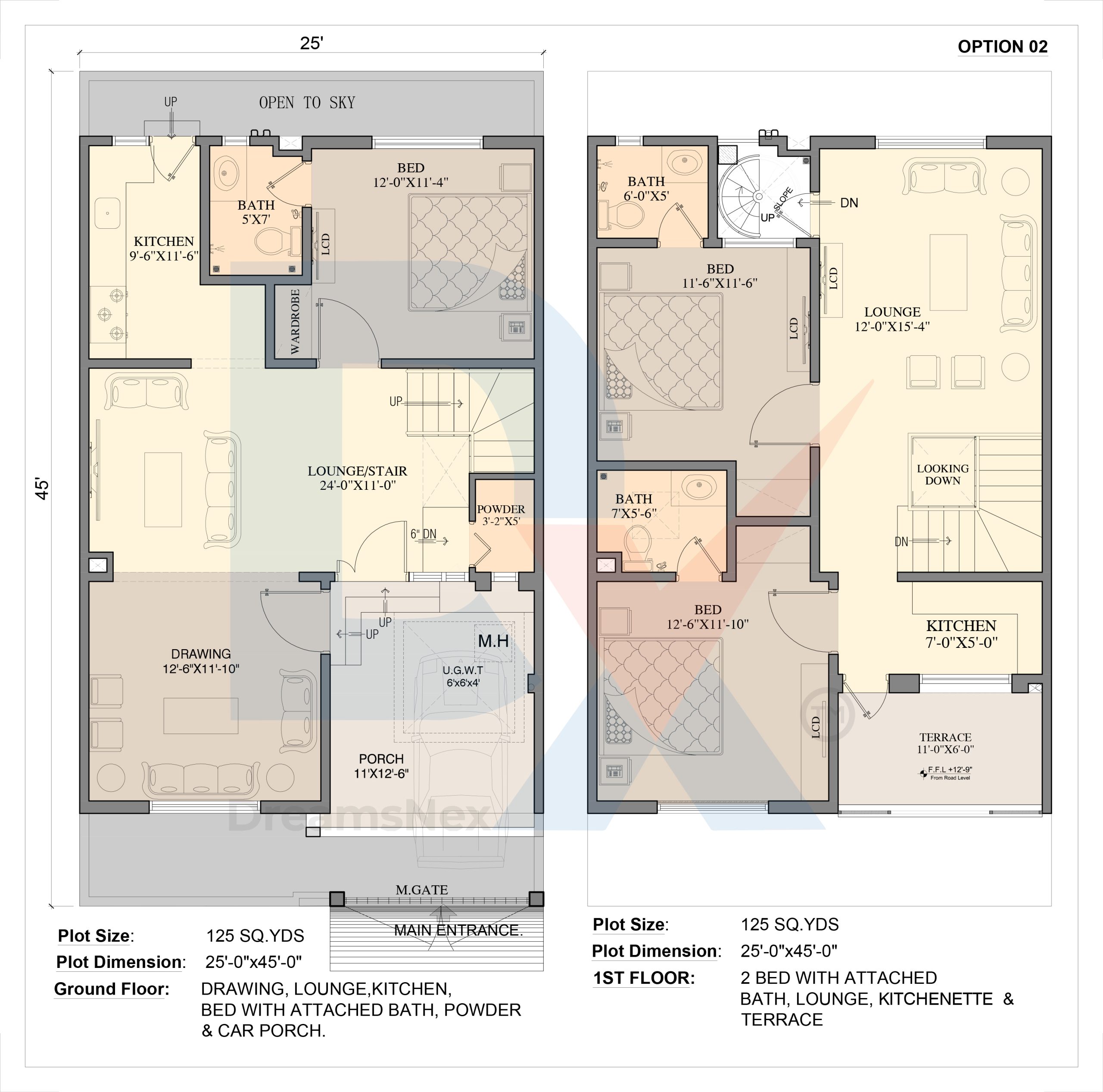 PROPOSED PLAN 125 Sqy. Option-2