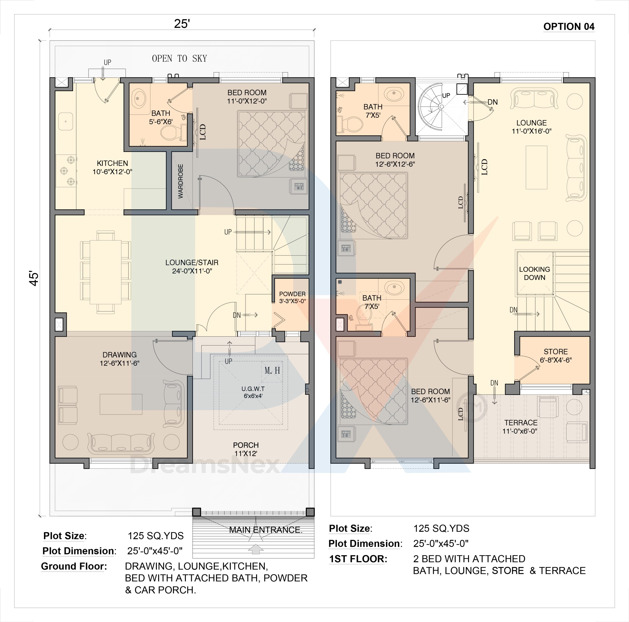 PROPOSED PLAN 125 Sqy. Option-4