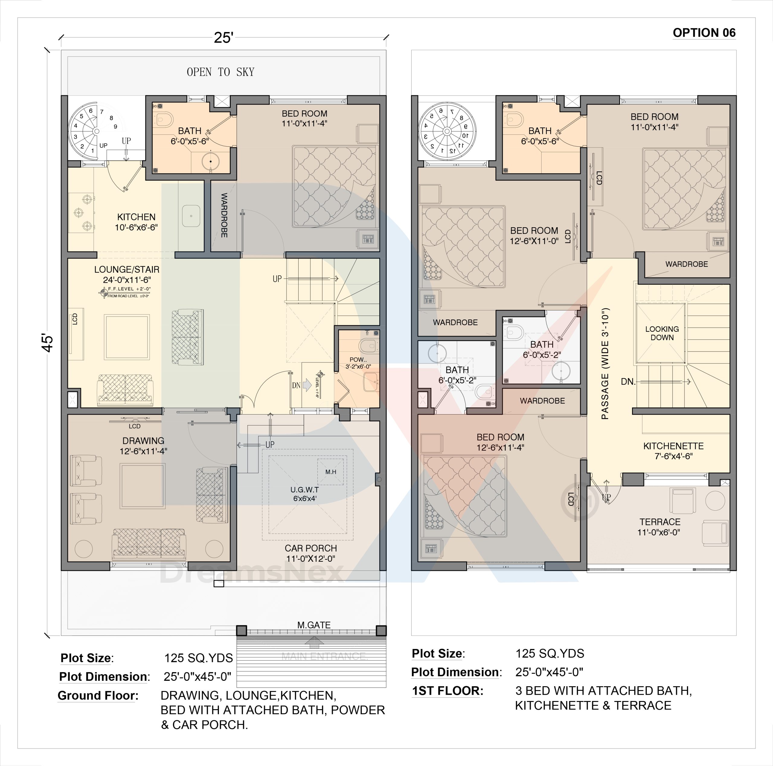 PROPOSED PLAN 125 Sqy. Option-6