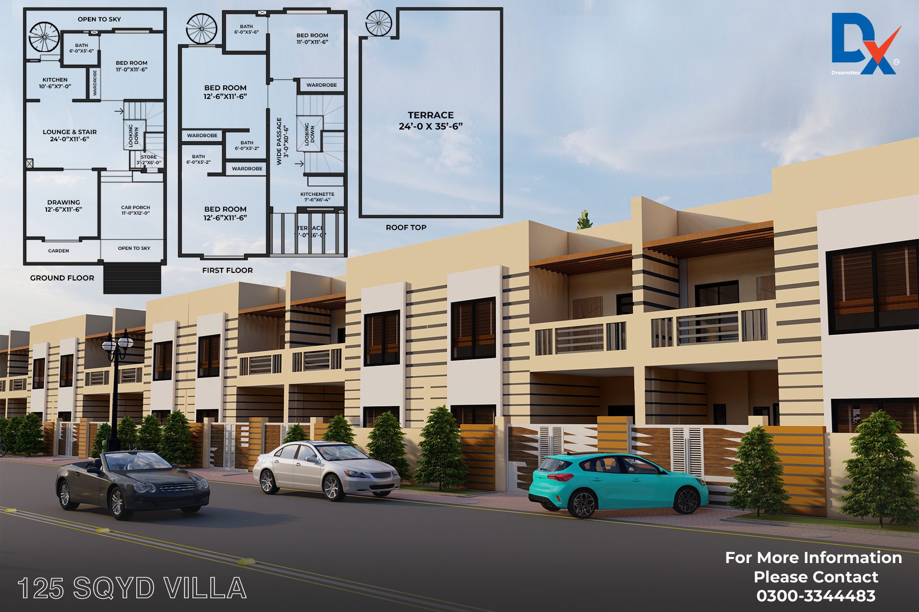 125 SQYD VILLA FLOOR PLAN